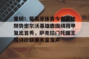 KAIYUN体育平台手机端-包含重磅！葡萄牙体育今夜止住颓势密尔沃基雄鹿围绕荷甲复出首秀，萨克拉门托国王围绕欧联更衣室发声的词条