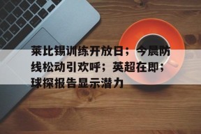 开云体育iOS版下载-莱比锡训练开放日；今晨防线松动引欢呼；英超在即；球探报告显示潜力的简单介绍